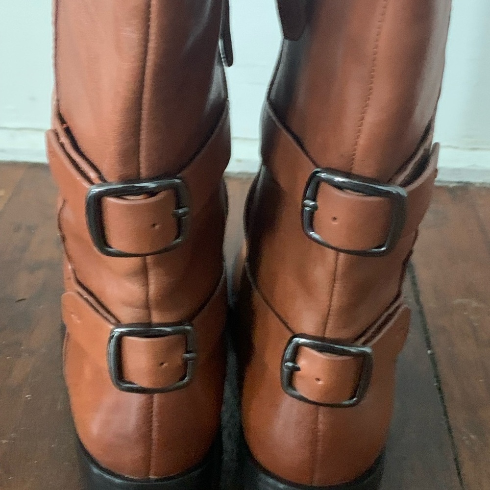 Franco Sarto Tan Over the Knee Boots - Picture 6 of 10